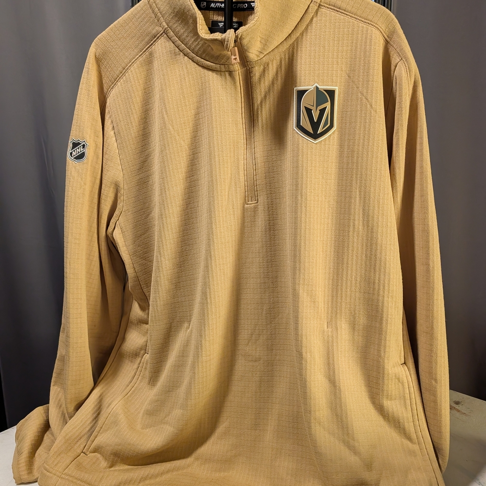 Fanatics Tan NHL Pullover Jacket Vegas Golden Knights XL NWT